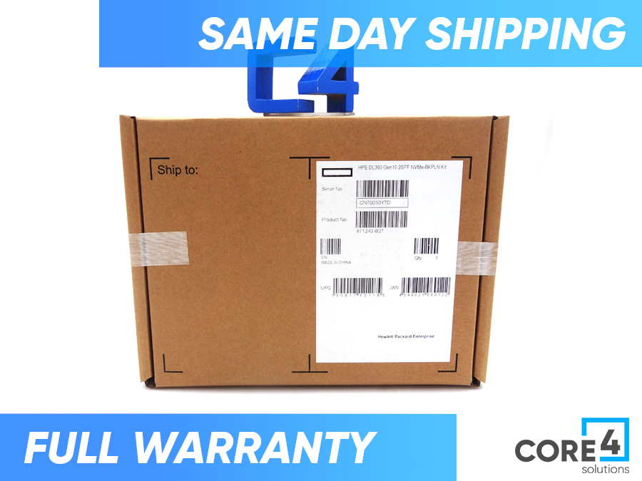 HP 871242-B21 DL360 G10 SFF NVME BACKPLANE KIT *New Sealed*