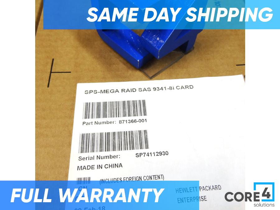HP 871366-001 MEGA RAID SAS 9341-8I CARD *New Sealed*