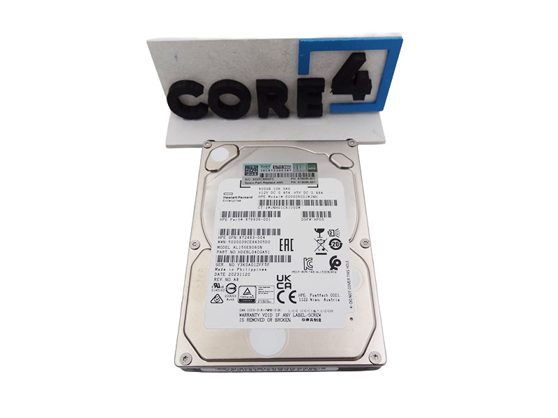 HP 876936-001 HPe 600GB 12G SAS 10K DS SC Hard Drive