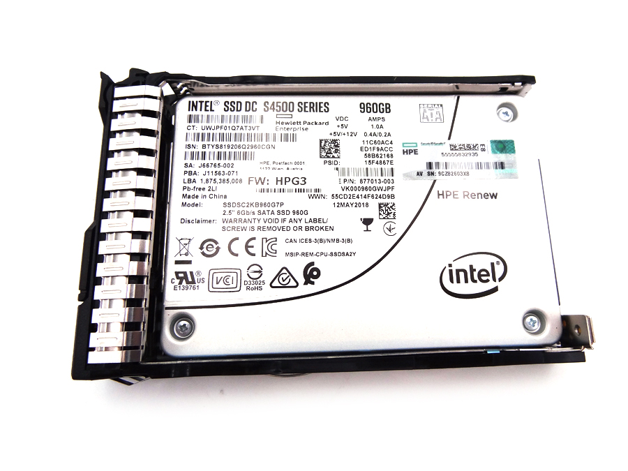 HP 877752-B21 960GB SATA 6G RI SFF SSD - 878849-001