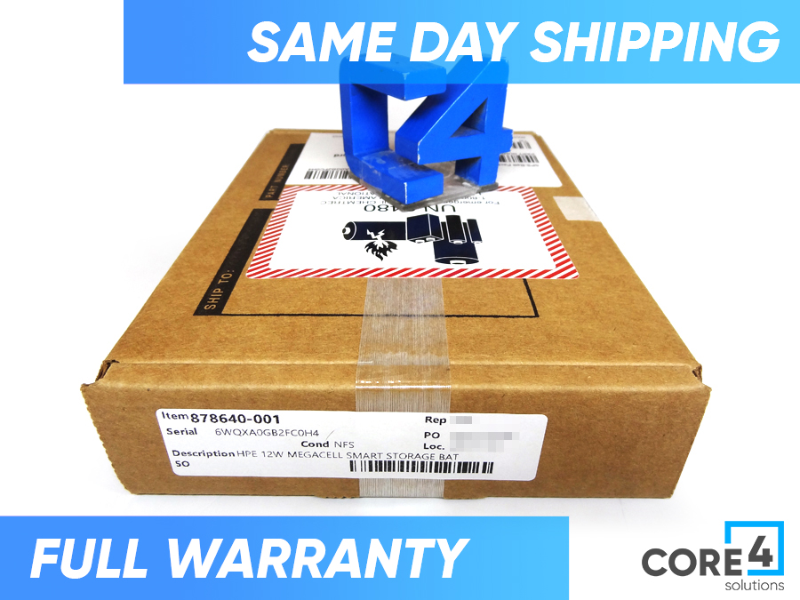 HP 878640-001 12W MEGACELL SMART STORAGE BATTERY *New Sealed* - 727262-B21, 727263-001, 727263-002, 750452-001, 815984-001