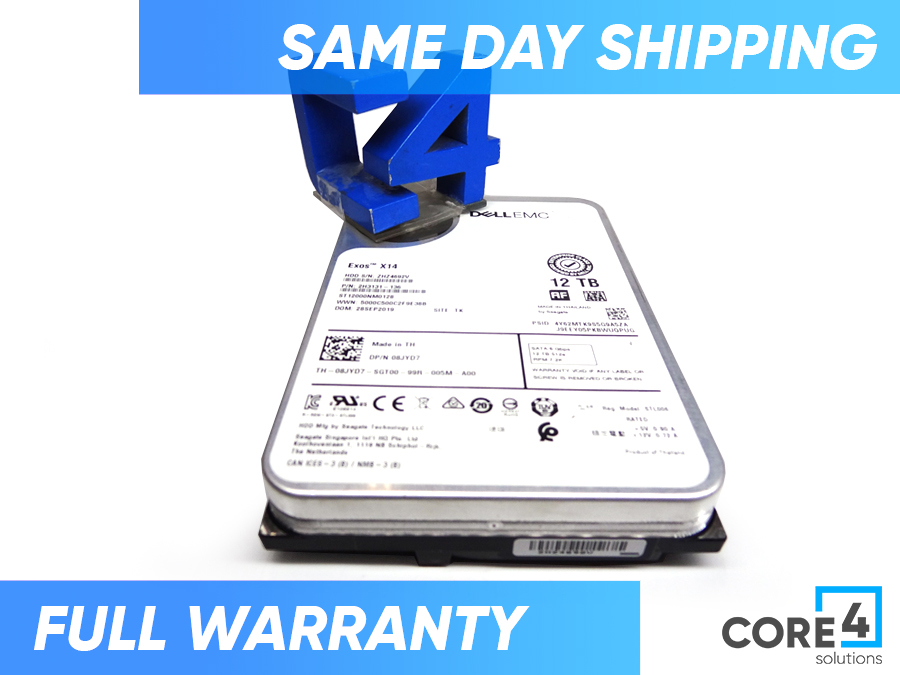 DELL 8JYD7 12TB 7.2K SATA 6GBPS 512E 3.5 HDD - ST12000NM0128