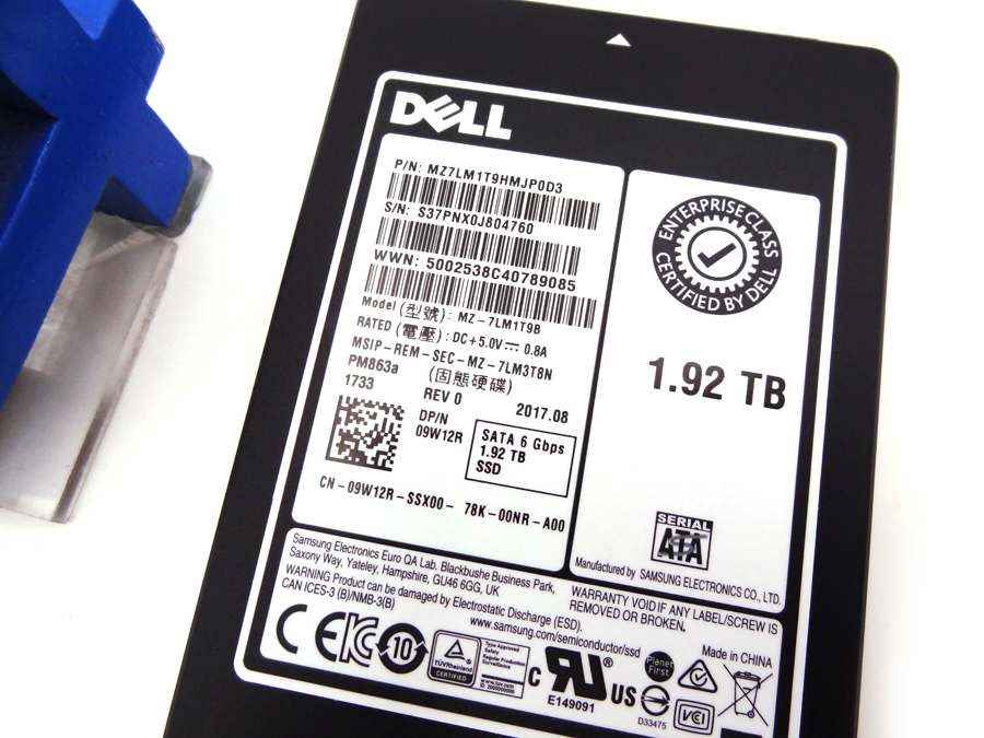 DELL 9W12R 1.92TB MLC 6G 2.5 SATA SSD