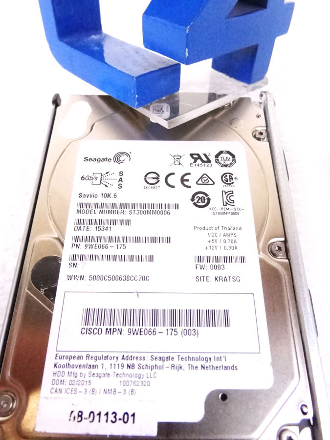 CISCO A03-D300GA2 300GB 10K SAS 6GBPS SFF HDD