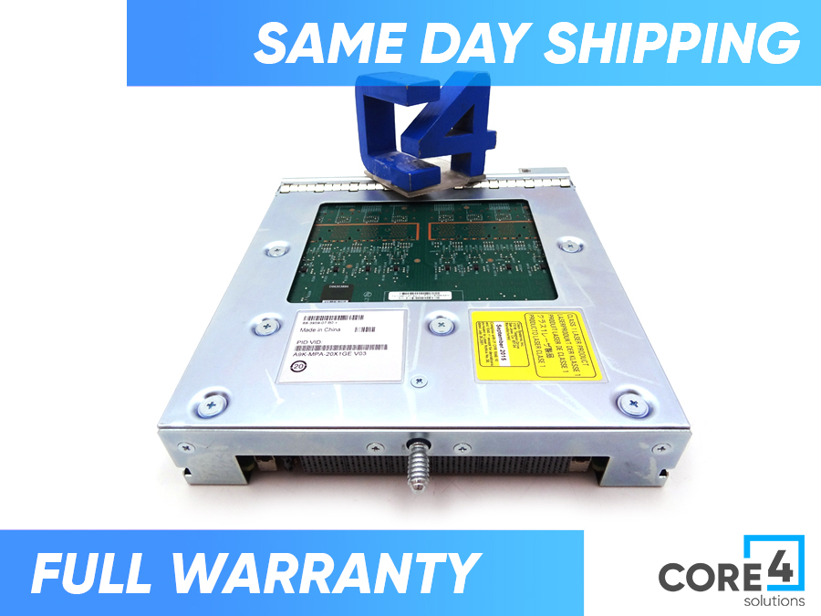 CISCO A9K-MPA-20X1GE ASR 9000 20-PORT 1-GIGABIT ETHERNET SWITCH MODULE