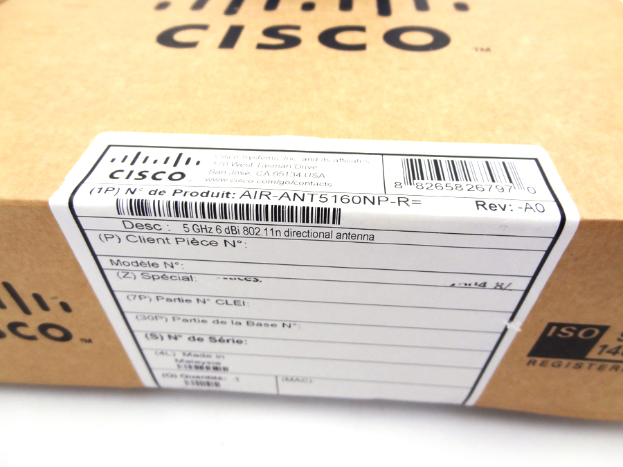 CISCO AIR-ANT5160NP-R 5 GHZ 6 DBI 802.11N AP *New Open Box*