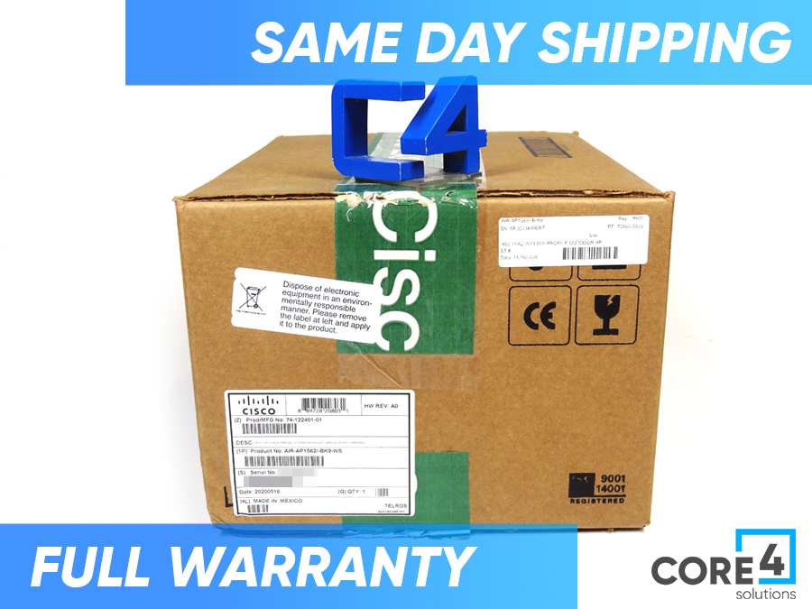CISCO AIR-AP1562I-B-K9 802.11AC W2 LOW-PROFILE OUTDOOR AP. 