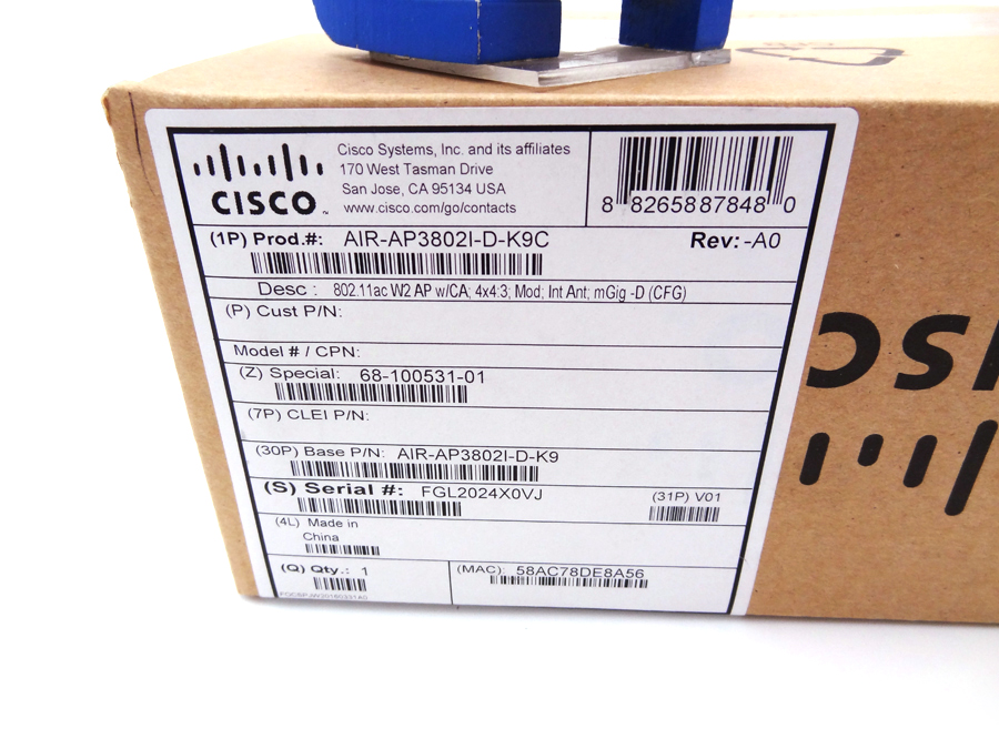 CISCO AIR-AP3802I-D-K9C AIRONET 380 AP *New Sealed*