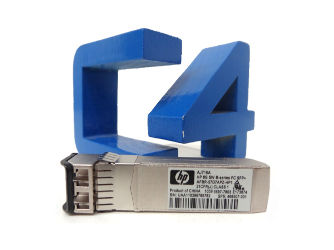 HP AJ716A 8GB SHORT WAVE B-SERIES FIBRE CHANNEL 1 PACK SFP TRANSCEIVER 