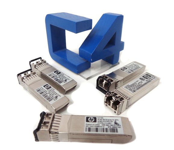 HP AJ716A 8GB SHORT WAVE B-SERIES FIBRE CHANNEL 1 PACK SFP TRANSCEIVER 