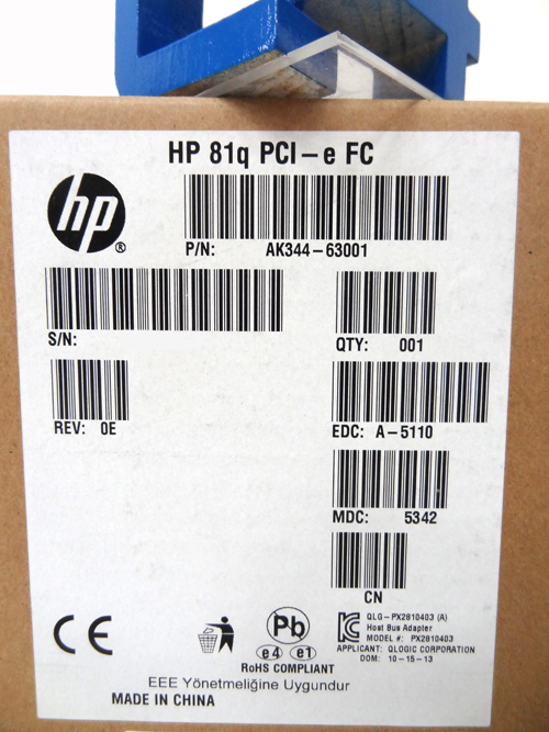 HP AK344A HP 81Q PCI-E FC HBA W/SFP