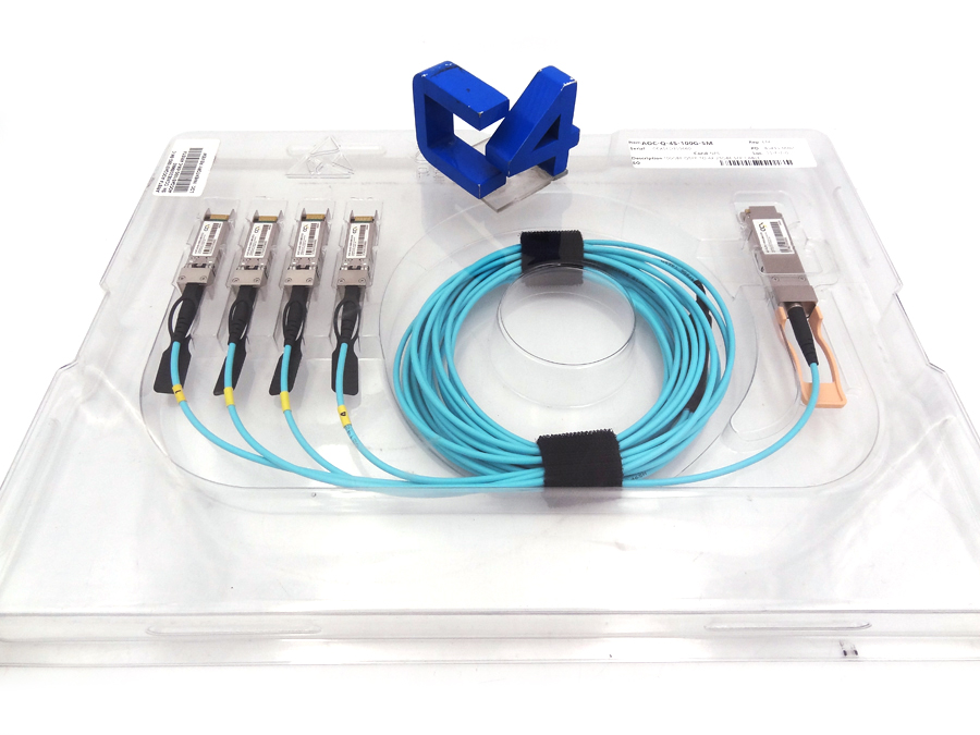 ARISTA AOC-Q-4S-100G-5M 100GBE QSFP TO 4X 25GBE SFP CABLE *New Sealed*