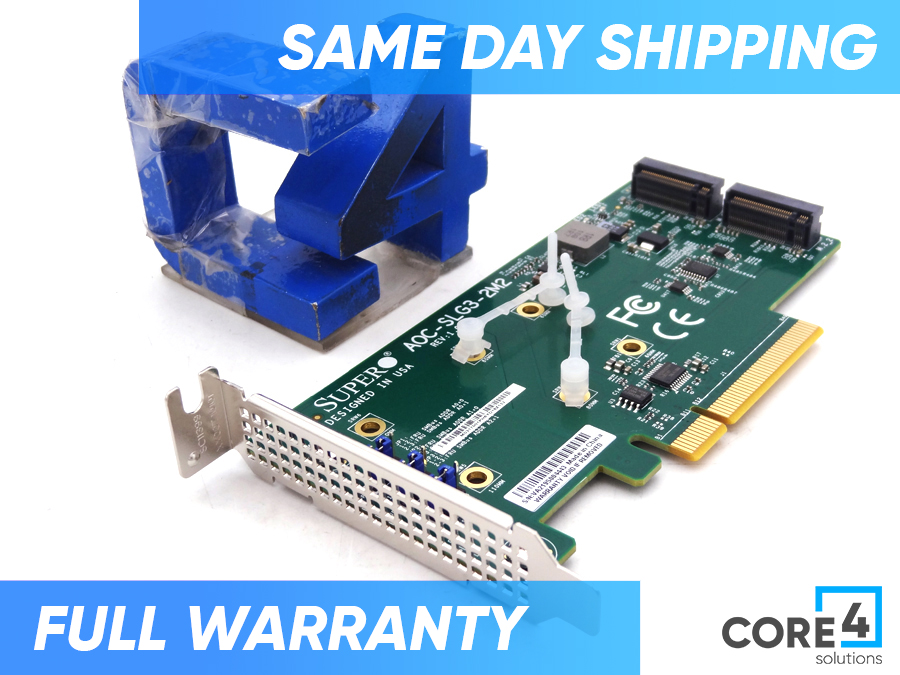 SUPERMICRO AOC-SLG3-2M2 2x M.2 NVMe ADD-ON CARD *New Bulk*