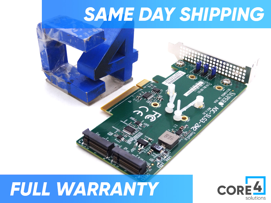 SUPERMICRO AOC-SLG3-2M2 2x M.2 NVMe ADD-ON CARD *New Bulk*