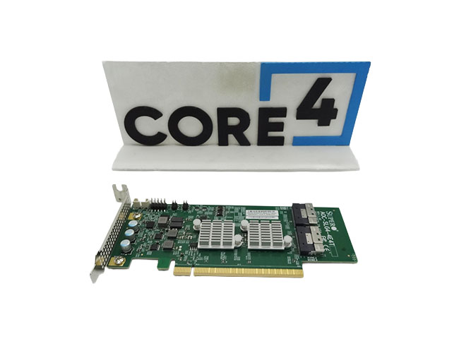 SUPERMICRO AOC-SLG4-4E4T Quad-Port Gen-4 Internal NVMe Host Bus Adapter