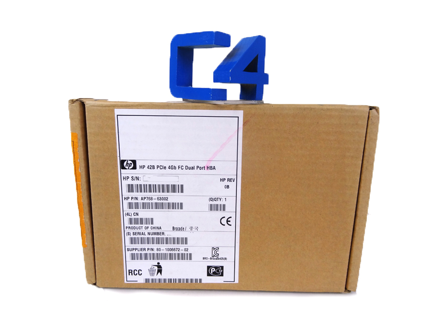 HP AP768A 42B PCIE 4GB FC 2PT HBA *New Sealed* - 571519-001, AP768-63001