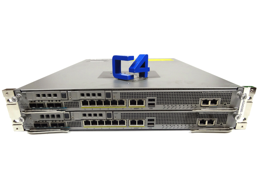 CISCO ASA5585-S40P40-K9 ASA 5585-X Chas w/SSP40, IPS SSP-40, 12GE, 8 SFP+, 1 AC, 3DE