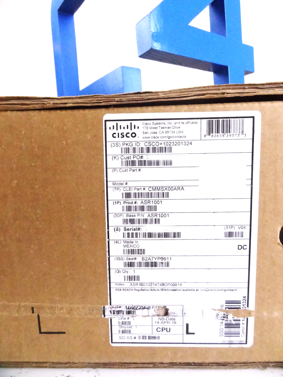 CISCO ASR1001 ASR1001 SYSTEM, 4 BUILT-IN GIGABITS