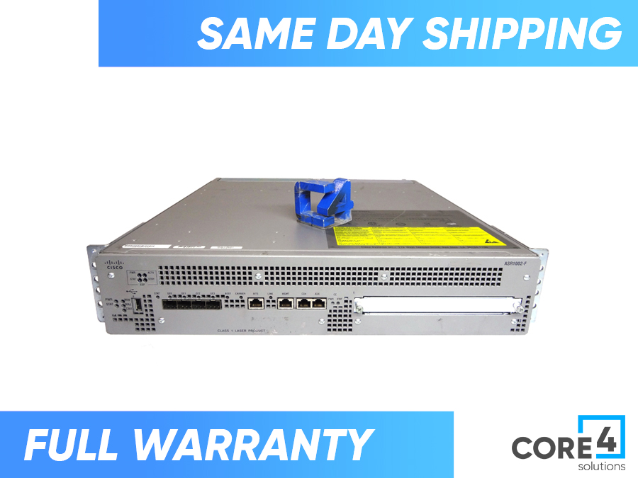 CISCO ASR1002-F 1002-Fixed Aggregation Services Router - SHIPS TODAY - 1x Embedded Service Processor, 4x SFP (mini-GBIC), 1x Shared Port Adapter, 1x CompactFlash (CF) Card, 1x Route Processor, 1x Interface Processor 