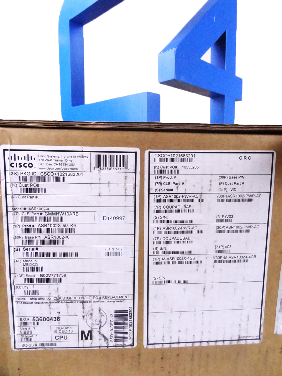 CISCO ASR1002X-5G/K9 CISCO ASR 1002-X VPN BUNDLE ROUTERE 