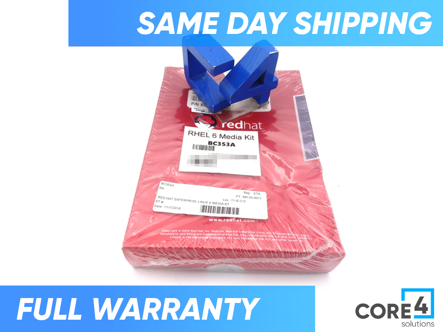 HP BC353A RED HAT ENTERPRISE LINUX 6 MEDIA KT *New Sealed* 