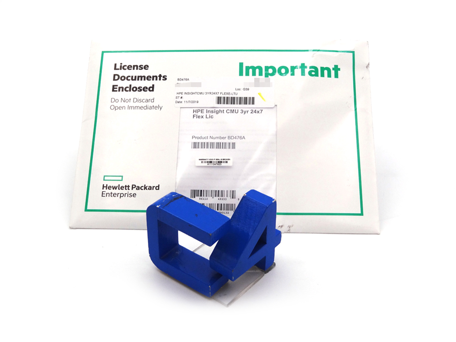 HP BD476A INSIGHTCMU 3YR24X7 FLEXE-LTU *New Sealed*