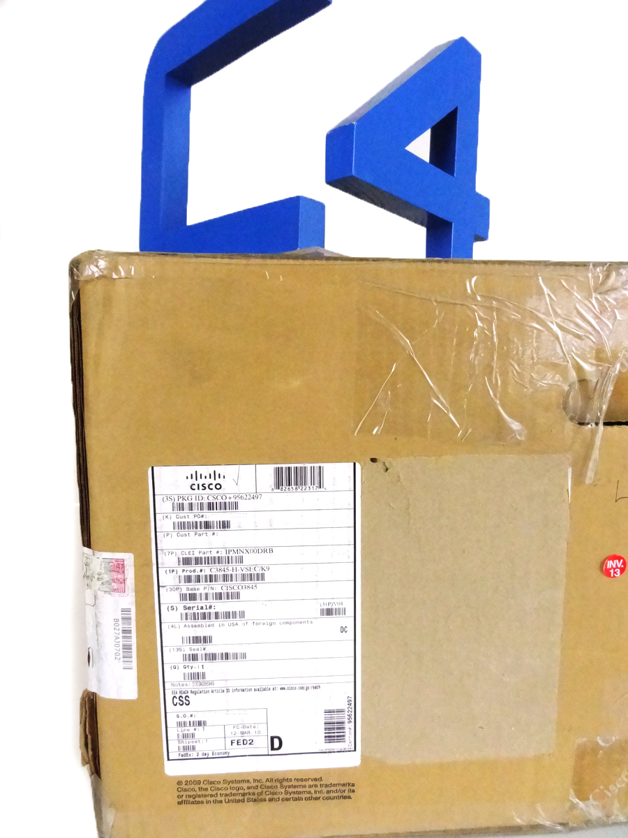 CISCO C3845-VSEC/K9 3845 VOICE SECURITY BUNDLE