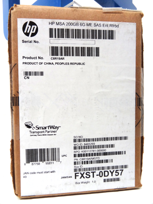 HP C8R19A HP MSA 200GB 6G ME SAS 2.5IN ENT SD - RENEW