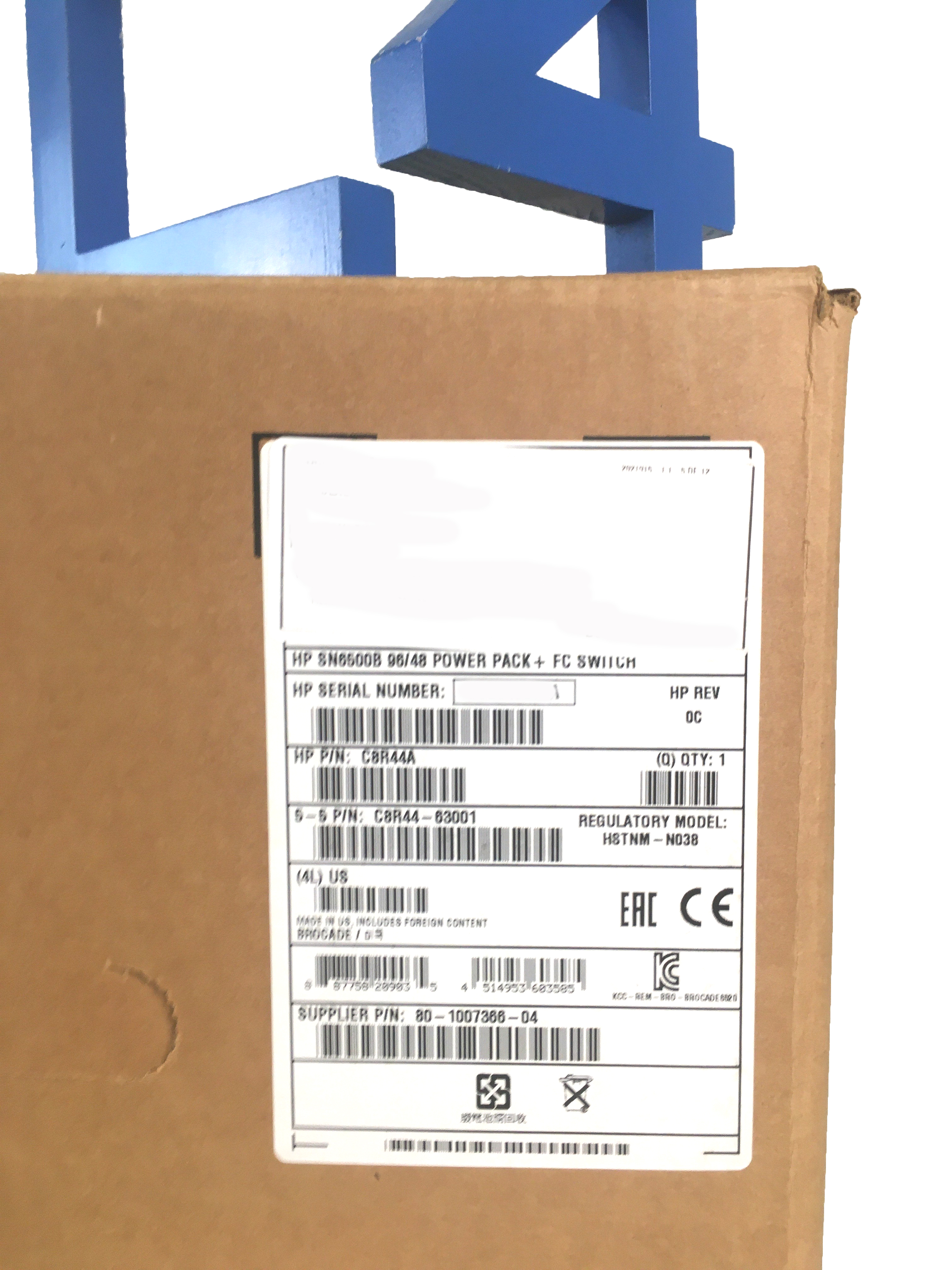 HP C8R44A HPE SN6500B 16GB 9648 POWER PACK