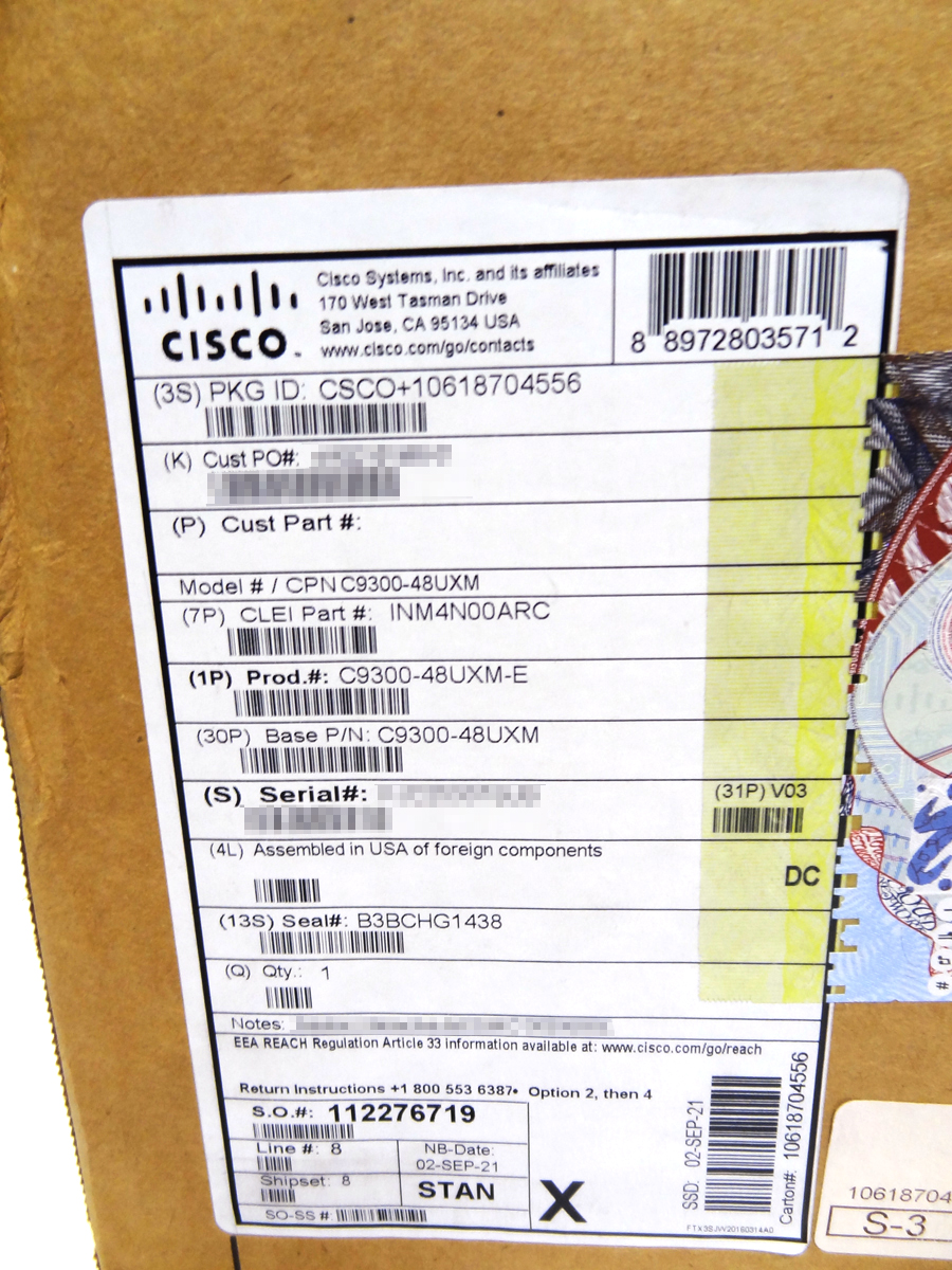 CISCO C9300-48UXM-E Catalyst 9300 48-port(12 mGig,36 2.5Gbps) Network Essentials