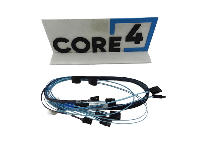 SUPERMICRO CBL-MCIO-1270OT4S2-85 70cm MCIO 8x to 8 SATA + 2 SGPIO Cable