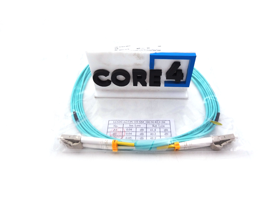 SUPERMICRO CBL-NTWK-0854 10G Multimode 50125 Duplex OM3 Network Cable with LC Connec