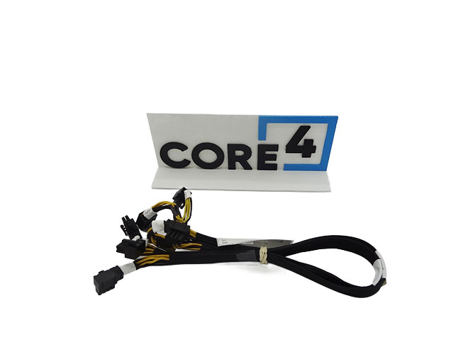 SUPERMICRO CBL-PWEX-0790 8-Pin CPU to 8-Pin + 6-Pin PCIe GPU Cable - 57cm