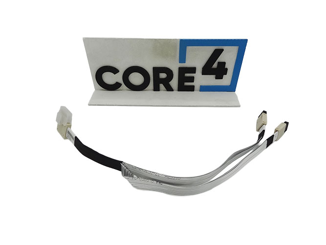 SUPERMICRO CBL-SAST-1231F-85 Slimline x8 (LE) to 2x Oculink x4 (STR),FFC,2030CM