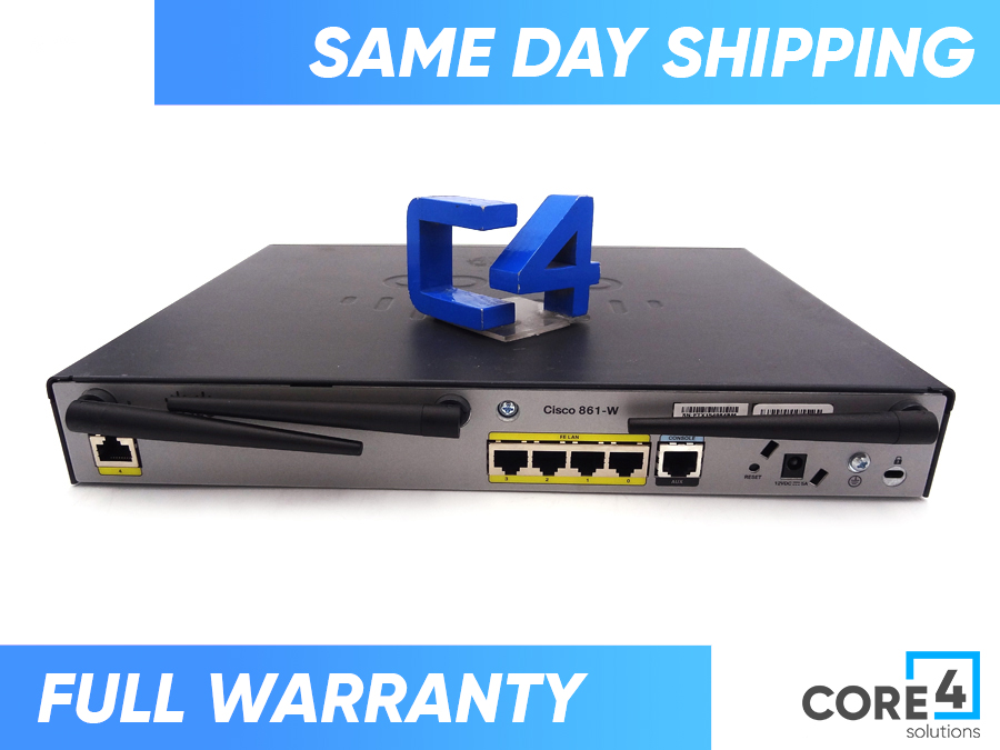 Cisco CISCO861W-GN-A-K9 861 Ethernet Security Router 802.11n Fcc Compliant