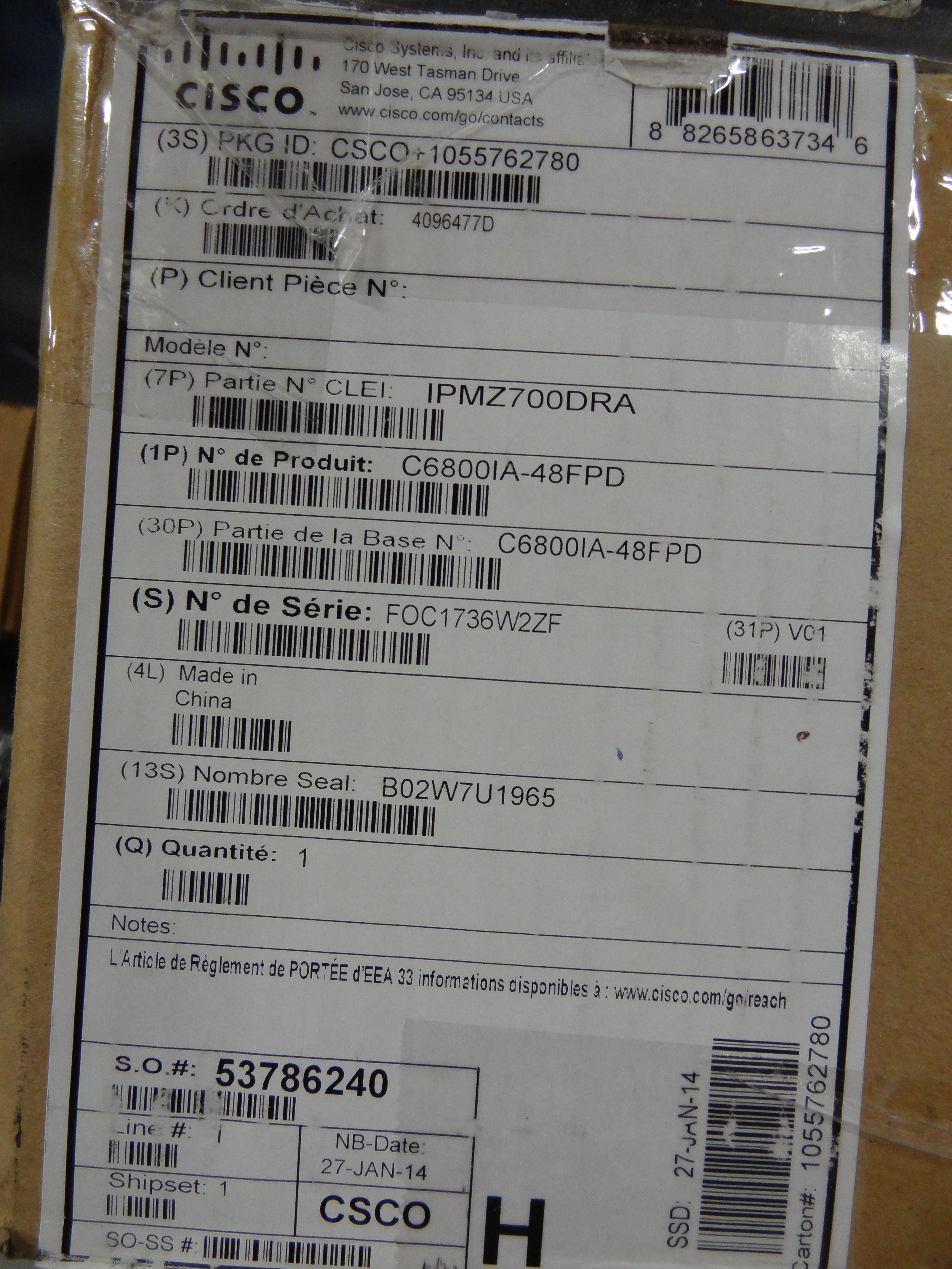 CISCO C6800IA-48FPD CATALYST 6800IA 48 PORT MANAGED SWITCH - NEW OPEN BOX 