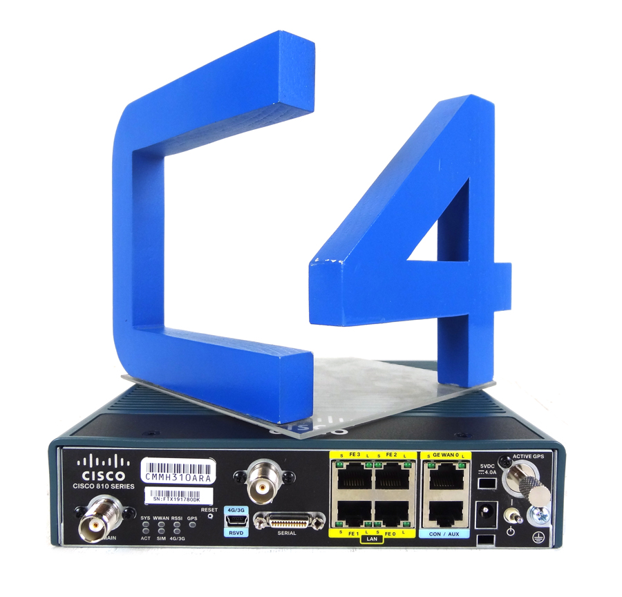 CISCO C819G-4G-V-K9 C819 M2M GATEWAY ROUTER 4G LTE FOR VERIZON 700MHZA