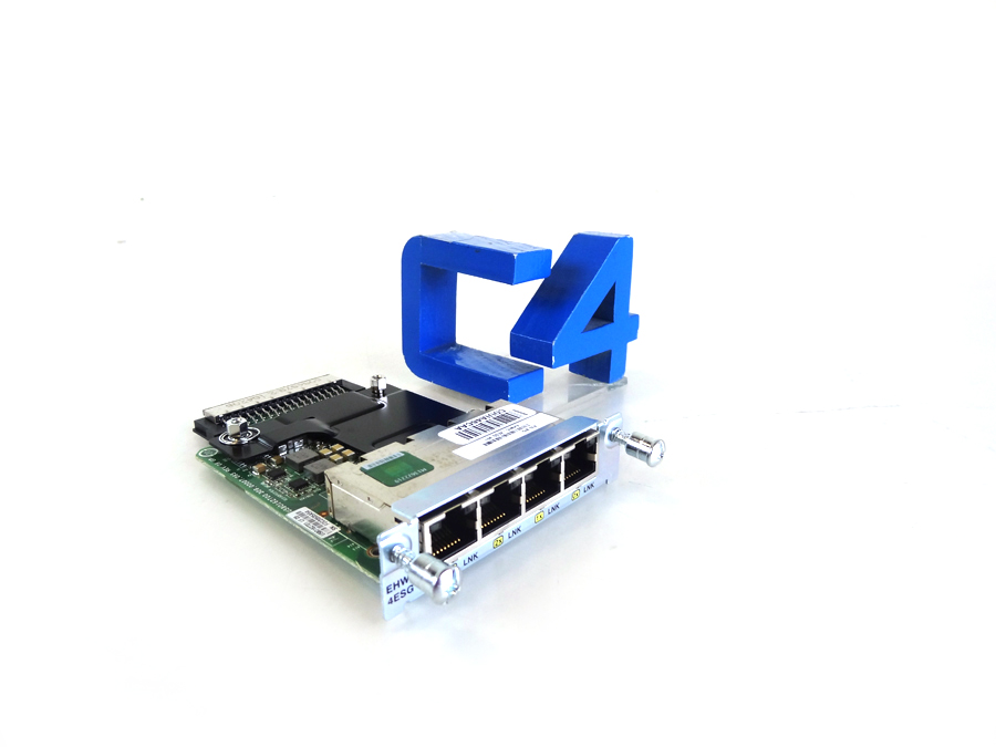 CISCO EHWIC-4ESG FOUR PORT 10/100/1000 ETHERNET SWID