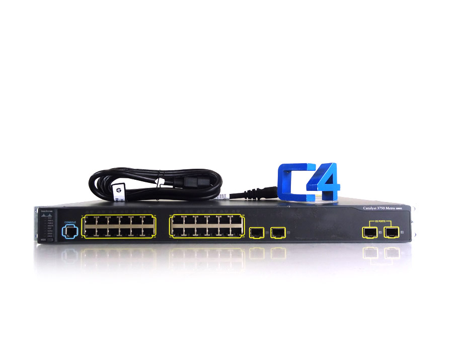 CISCO ME-C3750-24TE-M C3750 24 10/100+2SFP+2SFP ES Metro Switch