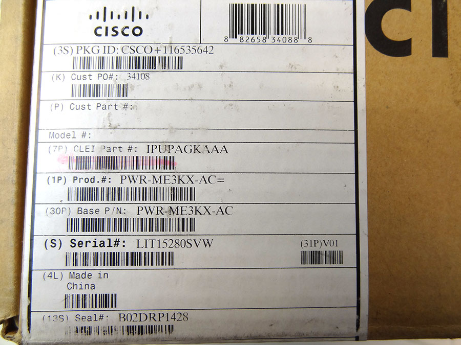 CISCO ME-FANTRAY ME3600X/ME3800X FAN TRAY