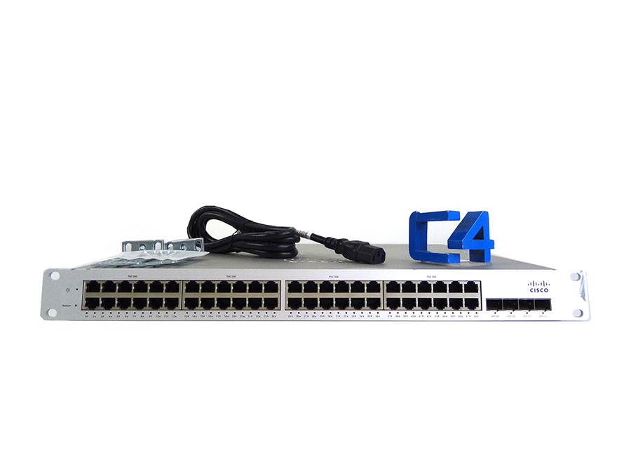 CISCO MS220-48FP-HW MERAKI MS220-48FP 48-PORT RJW CLOUD MANAGED SWITCH 