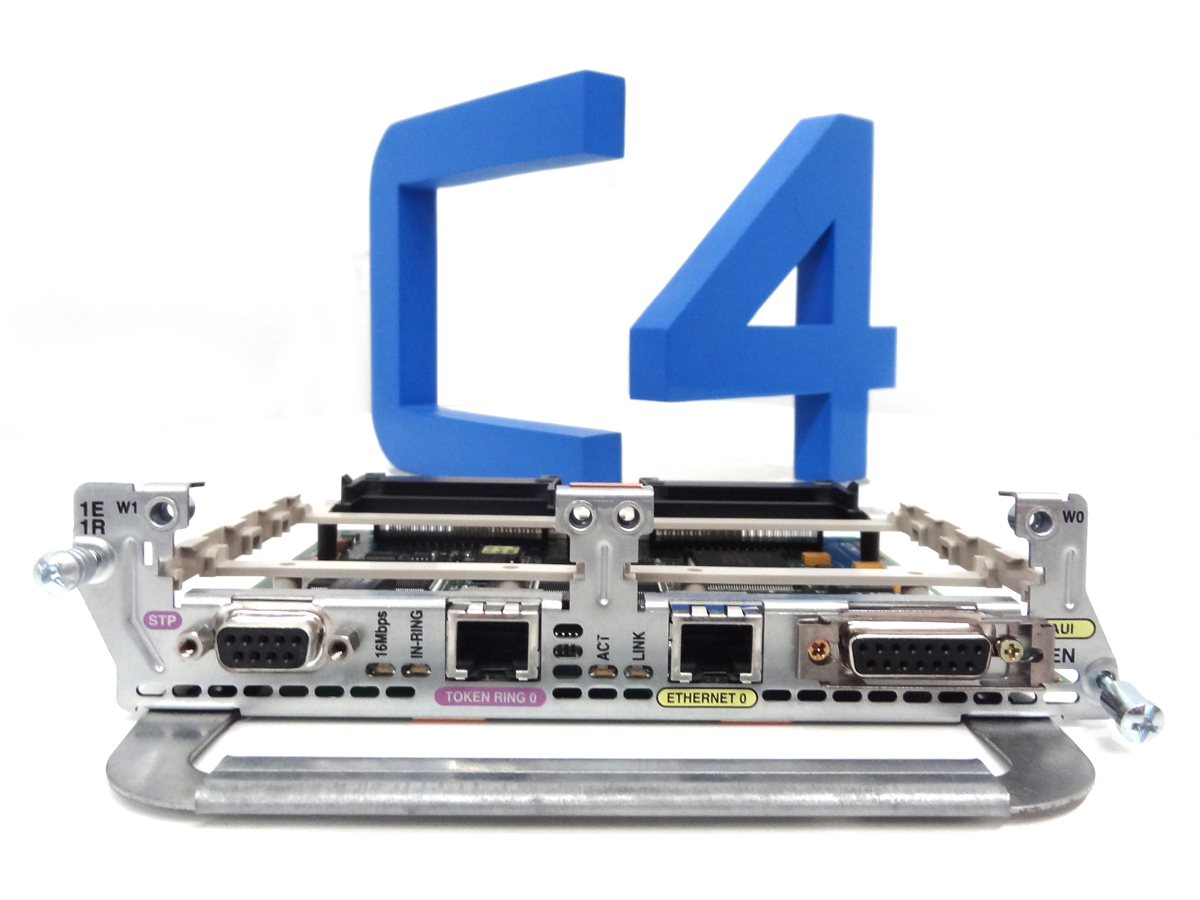 CISCO NM-1E1R2W 2600/3600 SINGLE ETHERNET 1 TOKEN RING 2 WAN CARD SLOT