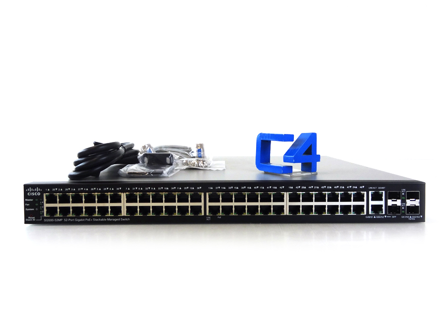 CISCO SG500-52MP-K9 SG500-52MP52P GBMAXPOE+STACKABLEMA *New Open Box* 