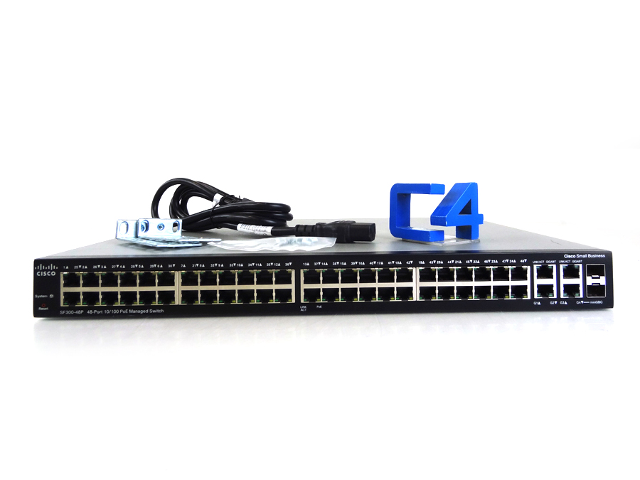 CISCO SRW248G4P-K9 SF300-48P48 10/100 POE PORTS SWTICH