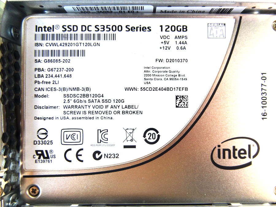 CISCO UCS-SD120G0KS2-EV 120GB 2.5 6G SATA SSD