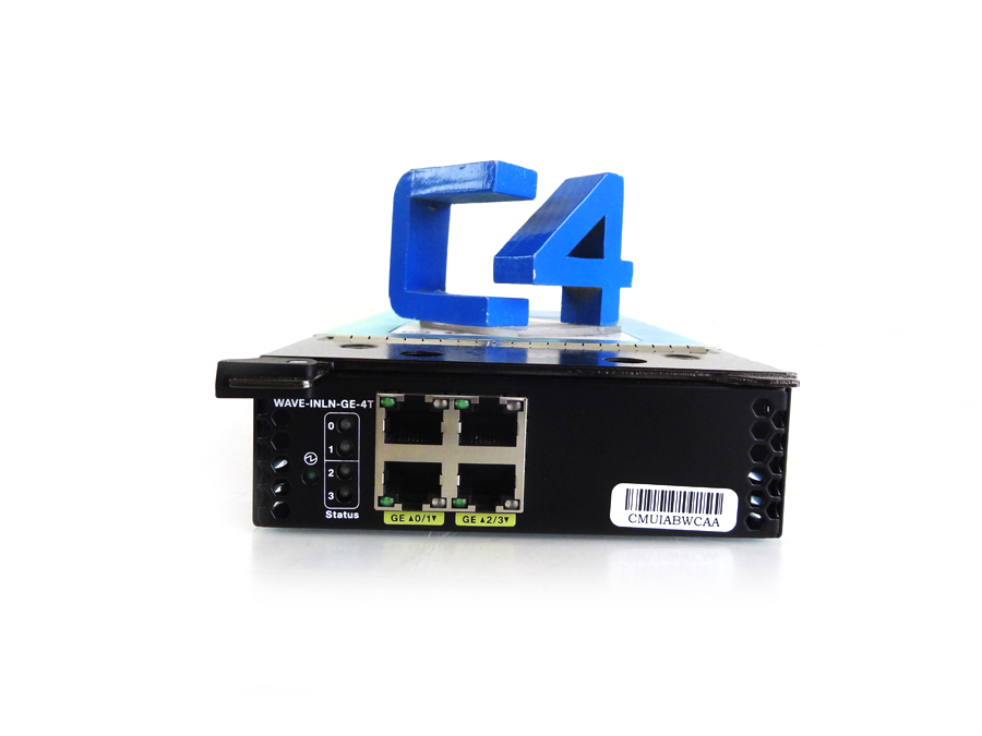 CISCO WAVE-INLN-GE-4T WAVE 4 PORT GE COPPER INLINE CARD