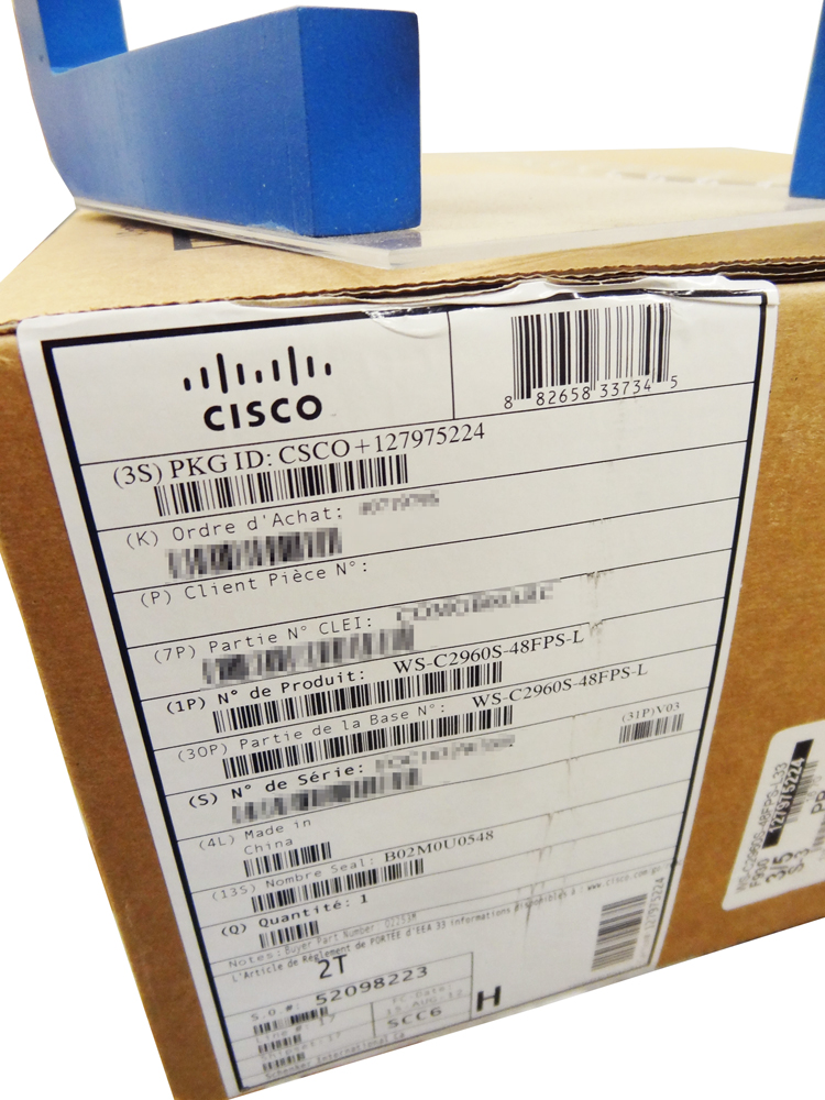 CISCO WS-C2960S-48FPS-L 48 PORT 10/100/1000 POE + 4 X SFP