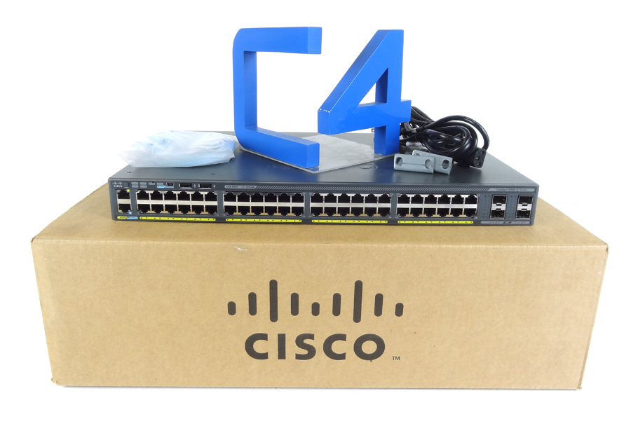 CISCO WS-C2960X-48TS-L 2960-X 48 GigE 4x1G LAN Base Switch
