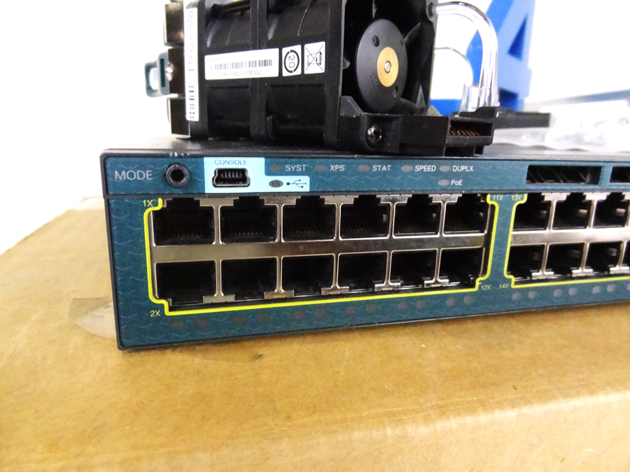 CISCO WS-C3560X-48PF-L Catalyst Gigabit Eth Switch 48P POE - 1x Power - 2x Fans