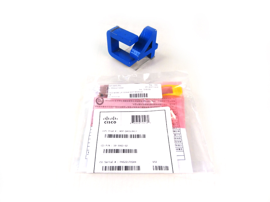 CISCO WSP-Q40GLR4L 40GBE LR 1310NM QSFP MODULE FOR SMF *New Sealed*